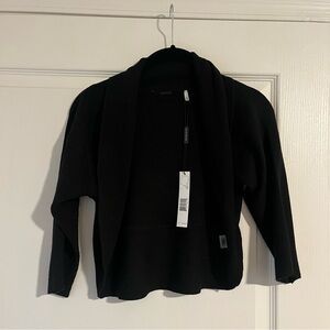 NWT Elie Tahari cropped sweater/bolero - black